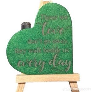 Resin heart memorial